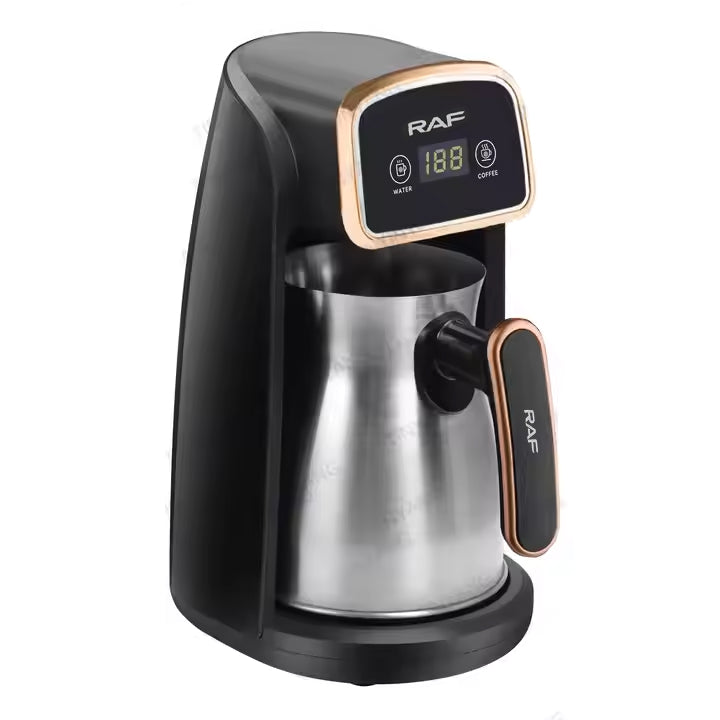3-in-1 Portable Electric Turkish Coffee Maker Pot with Auto Shut-Off - 600W & 300 ML