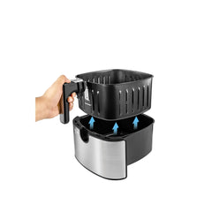Black+Decker 6-in-1 Digital Air Fryer with 5.7L Basket, Rapid Air Convection, Adjustable 80–200°C Temperature and Touch Control AF7257-B5