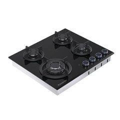 Startec Built-In Gas Hob 60cm, G4623GCPIL - Black Glass