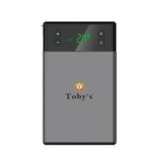 Toby's Portable Car & Bike Air Pump with LCD Display, LED Flashlight, and Multi-Functional Charging Ports - 14000mAH capacity