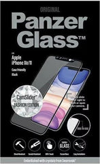 PanzerGlass Edge-to-Edge Swarovski CamSlider Tempered Glass Screen Protector for iPhone 11 & iPhone XR with Full Silicone Adhesive and Camera Privacy Cover
