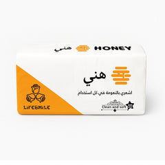 Honey Premium 4-Ply Ultra Soft Facial Tissue Set – 10 Packs with 150 Sheets Each (600 Plies) – High Quality Tissues for Home, Office, Car & Travel