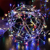 30 Meter Firecracker Design LED String Lights with 9 Modes & EU Electric Plug, IP44 Waterproof Flexible Copper Wire Fairy Lights for Indoor & Outdoor Home Decor