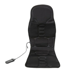 Full Body Massage Seat Cushion with Lumbar Heat, 4 Vibration Motors, 5 Massage Modes, 4 Massage Zones, Adjustable Intensity & Home/Car Adapters