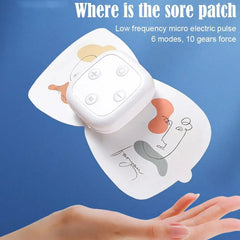 Smart Mini-Electric Pulse EMS Slimming & Muscle Relief Massager Patch with 5 Modes, 10 Intensity Gears & USB Rechargeable Low-Frequency Therapy for Pain Relief, Fat Breakdown, Muscle Toning & Improved Blood Flow