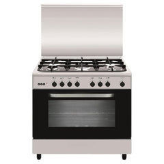 Flamegas Gas Cooker 90x60cm 5 Burner, Stainless Steel - AL-9612GI