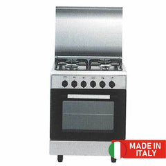 Flamegas Gas Cooker 55x40cm 4 Burner, Silver - EB-5540S