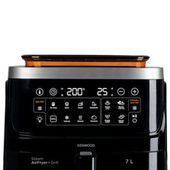 Kenwood Air Fryer & Steamer (3-in-1) with Window 7L, Black - HFS92.000BK