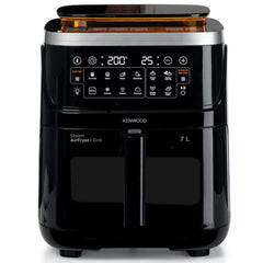 Kenwood Air Fryer & Steamer (3-in-1) with Window 7L, Black - HFS92.000BK