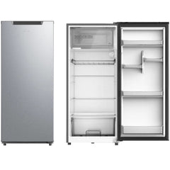 Midea Single Door Refrigerator 268 Liters 9.5 CFT, Crystal Silver - MDRD268FEE50AE