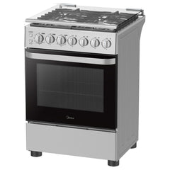 بوتاجاز ميديا غاز 60×60 سم 4 شعلات، فضي - MFO-MG24TE(OL)
