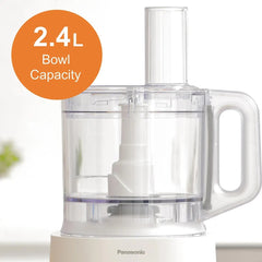 Panasonic Food Processor 800 Watts 2.4 Liters, White - MK-F310WTZ