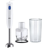Braun MultiQuick 1 Hand Blender 450 Watts 1 Speed, White/Blue - MQ10.201MWH
