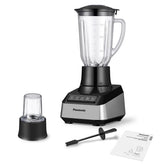 Panasonic Blender 800W, 2L, Plastic Jug – Silver / Black