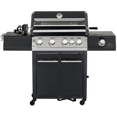 شواية غاز أوركا بأربعة شعلات + شعلة واحدة تعمل بالأشعة تحت الحمراء + شعلة واحدة منزلقة - OR-4GG-411B