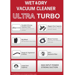 Orca Drum Vacuum Cleaner 30 Liters 2300 Watts - OR-DVC-3023