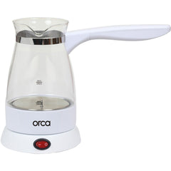 Orca Turkish Coffee Maker 1000W Glass - White