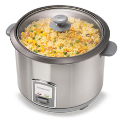 Kenwood 2 in 1 Rice Cooker 2.8L 16 Cup with Food Steamer Basket - Silver - RCM28.000SS