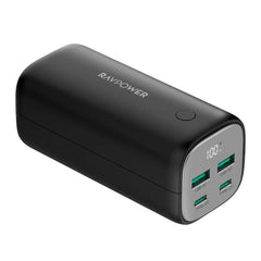 Ravpower 20000mAh 65W 4-Port Portable Powerbank, Black - RP-PB208PRO