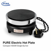 1000W Electric Hot Plate Stove with Cast Iron ,Thermostat Control & Stainless Steel Housing