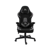 BLACK BULL Gaming Chair With Headrest Up & Down Slide Adjustable and Moveable Armrest, Woven Fabric