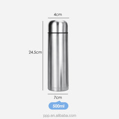 Double Wall Vacuum Insulated Stainless Steel Flask for Hot & Cold Beverages with Leakproof Lid & Ice Cube Compatible Wide Mouth