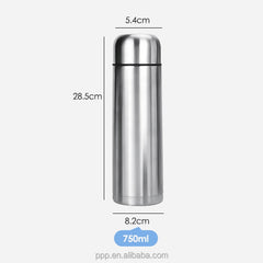Double Wall Vacuum Insulated Stainless Steel Flask for Hot & Cold Beverages with Leakproof Lid & Ice Cube Compatible Wide Mouth
