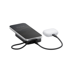 Energea Integra 20s With MagSafe Compatible Semi Solid State Power Bank With Built-in Cable and Stand 10000mAh - Gunmetal