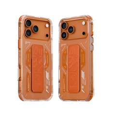 SkinArma Helio MagSafe Case With Grip Stand for iPhone 17 Pro - Orange
