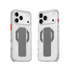 SkinArma Haxa MagSafe Case With Grip Stand for iPhone 17 Pro - Clear