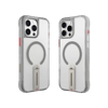 SkinArma Helix MagSafe Case With 360 Rotating Stand for iPhone 16 Pro - Titanium