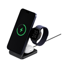 Energea MagTrio2 3 in 1 Foldable Magnetic Fast Wireless Charger - Gunmetal