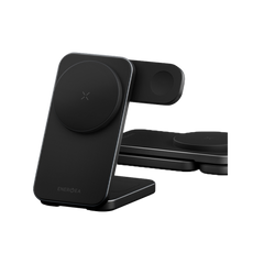 Energea MagTrio2 3 in 1 Foldable Magnetic Fast Wireless Charger - Gunmetal