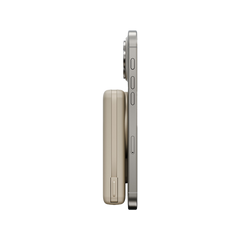 Energea MagPac Pro Plus MagSafe 10000mAh Power Bank Built-In USB-C Cable With Built In Stand - Sand
