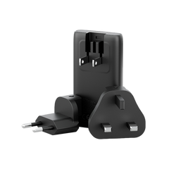 Energea TravelWorld Edge 65 2 Port USB-C 65W Travel Adapter - Gunmetal