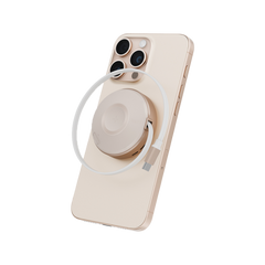 Energea MagDuo Arc 2 In 1 MagSafe Charger With Apple Watch Charger With Retractable USB-C Cable - Gold