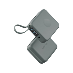 Energea Magpac Mini Plus Wireless Power Bank 10000mAh With Build in USB-C Cable and Display - Sage