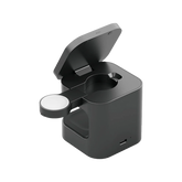 Energea MagCube 3 IN 1 Foldable Magsafe Fast Wireless Charger - Gunmetal