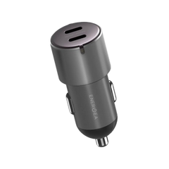 Energea AluDrive D60 USB-C PD30 Duo Port Aluminium 60W Car Charger - Gunmetal