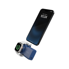 Bazic GoPower Koda 2 in 1 Power Bank With Foldable USB-C /Lightning Pin And Apple Watch Charger 5000mAh - Blueberry