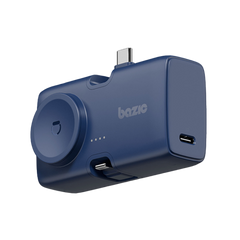 Bazic GoPower Koda 2 in 1 Power Bank With Foldable USB-C /Lightning Pin And Apple Watch Charger 5000mAh - Blueberry