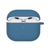 Uniq Nexo Active Hybrid Silicone Airpods 4th Gen Case With Sports Ear Hooks - Pacific Blue