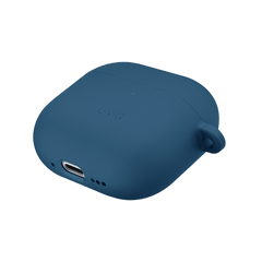 Uniq Nexo Active Hybrid Silicone Airpods 4th Gen Case With Sports Ear Hooks - Pacific Blue