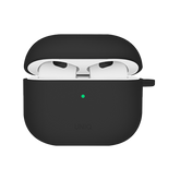 Uniq Nexo Active Hybrid Silicone Airpods 4th Gen Case With Sports Ear Hooks - Black