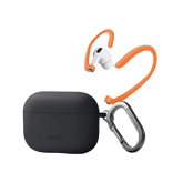 Uniq Nexo Silicone Hang Case With Sports Ear Hooks for Airpods Pro 2 - Charcoal Grey