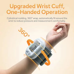 جهاز قياس ضغط الدم من بروميد HGP-40 يُلبس في المعصم مع مؤشر مقياس منظمة الصحة العالمية، وكشف عدم انتظام ضربات القلب، وشاشة عرض النبض، وتخزين الذاكرة ومستشعر الاهتزاز