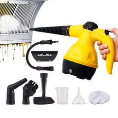 1000W High Pressure Handheld Steam Cleaner with 9 Accessories, High Temperature Multipurpose Steam Cleaning Machine for Kitchen, Bathroom, Glass, Upholstery, Carpet & Car Interior