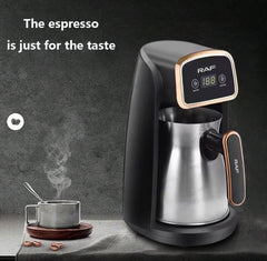 3-in-1 Portable Electric Turkish Coffee Maker Pot with Auto Shut-Off - 600W & 300 ML