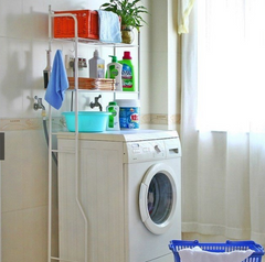 3 Layer Metal Washing Machine Shelf Rack for Storage & Organizing