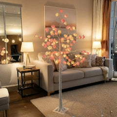 Decorative LED Blossom Flower Tree Lamp - 130 cm Height – Artificial Floral Indoor Lighting for Bedroom, Living Room & Home Corner Decor